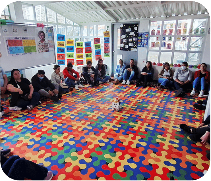 Familias en actividad del Open Day