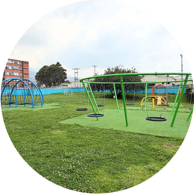 Zona verde Juan Verde del colegio